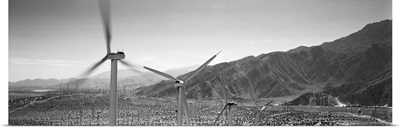 Wind turbines on a landscape