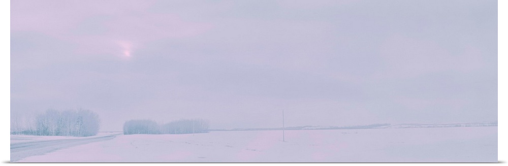 Winter Scene Saskatoon Saskatchewan Canada