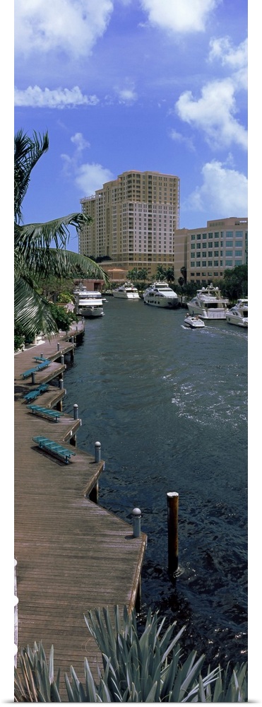 Yachts in a canal, Fort Lauderdale, Broward County, Florida