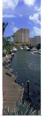 Yachts in a canal, Fort Lauderdale, Broward County, Florida