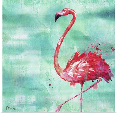 Arianna Flamingo II - Turquoise