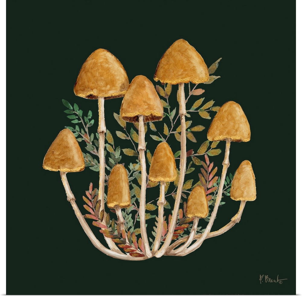 Gilded Mushrooms III