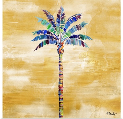 Tahiti Palm I - Golden