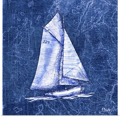 Vintage Nautical VI - Indigo