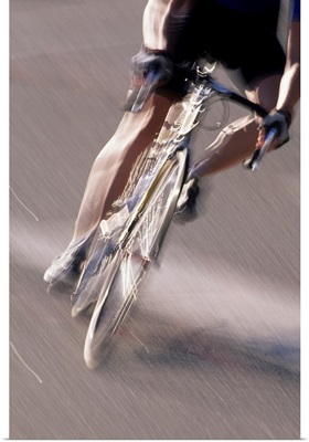 Detail of road cyclist