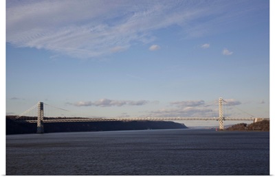 The George Washington Bridge spanning the Hudson River