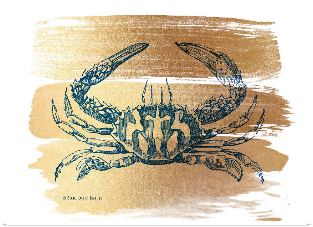 Brushed Gold Crab