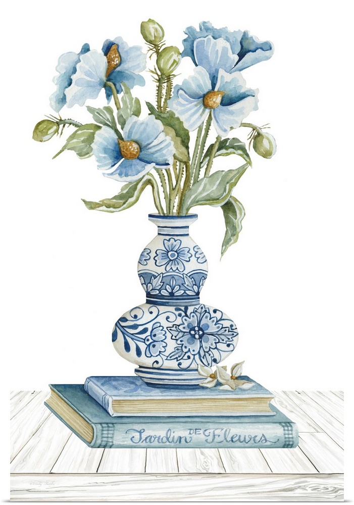 Delft Blue Floral II