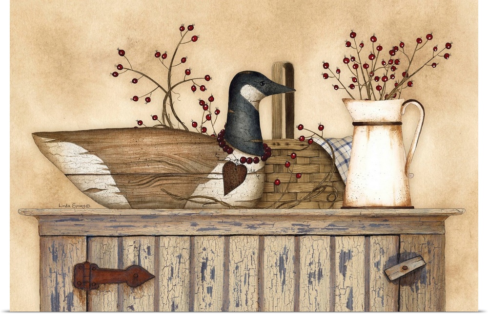Duck and Berry Still Life