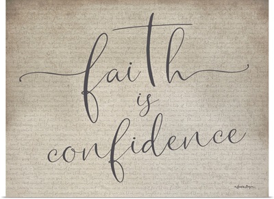 Faith Is Confidence