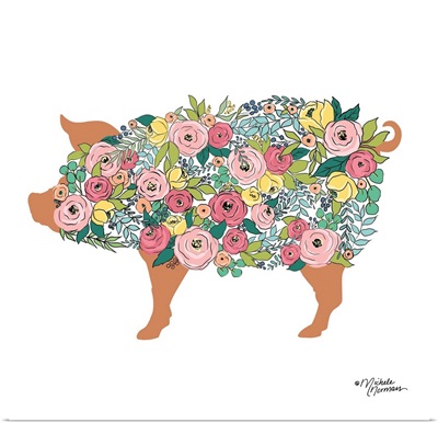 Floral Pig