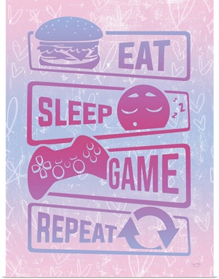 Girly Eat, Sleep, Game, Repeat