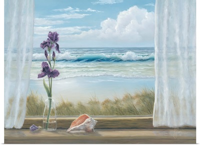 Irises On Windowsill