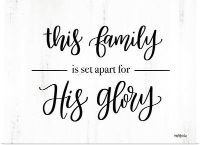 Set Apart for His Glory
