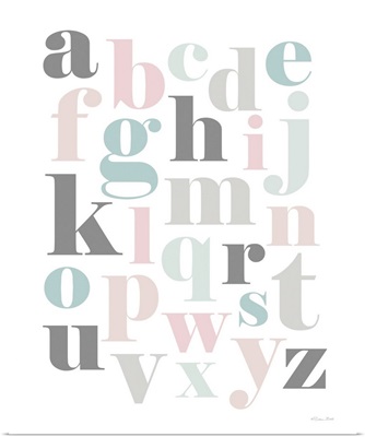 Softly Colored Alphabet