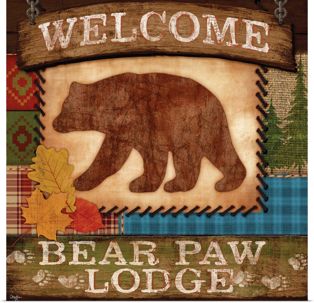 Cabin decor artwork perfect for roughing it in the woods.