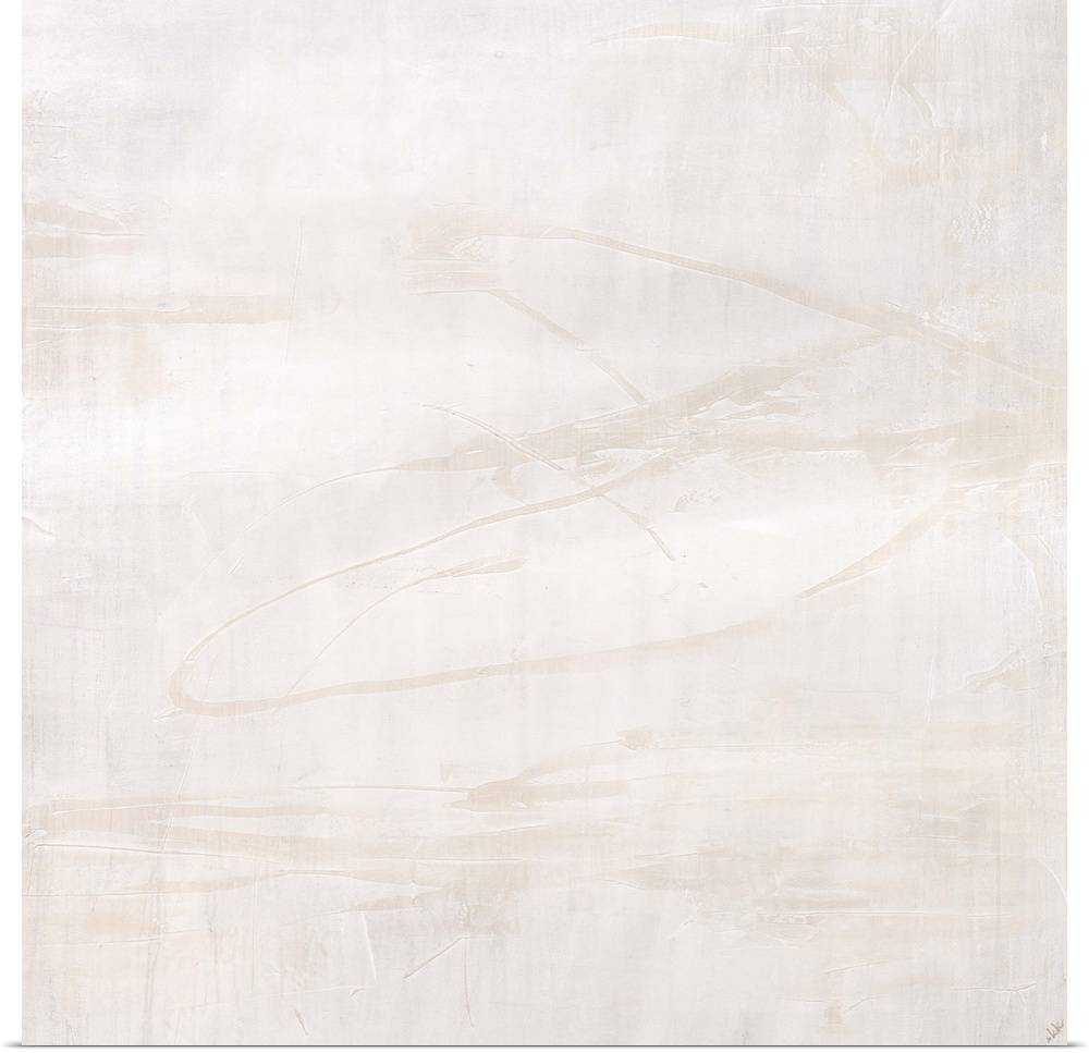 Contemporary abstract artwork in white with subtle shifts in color.
