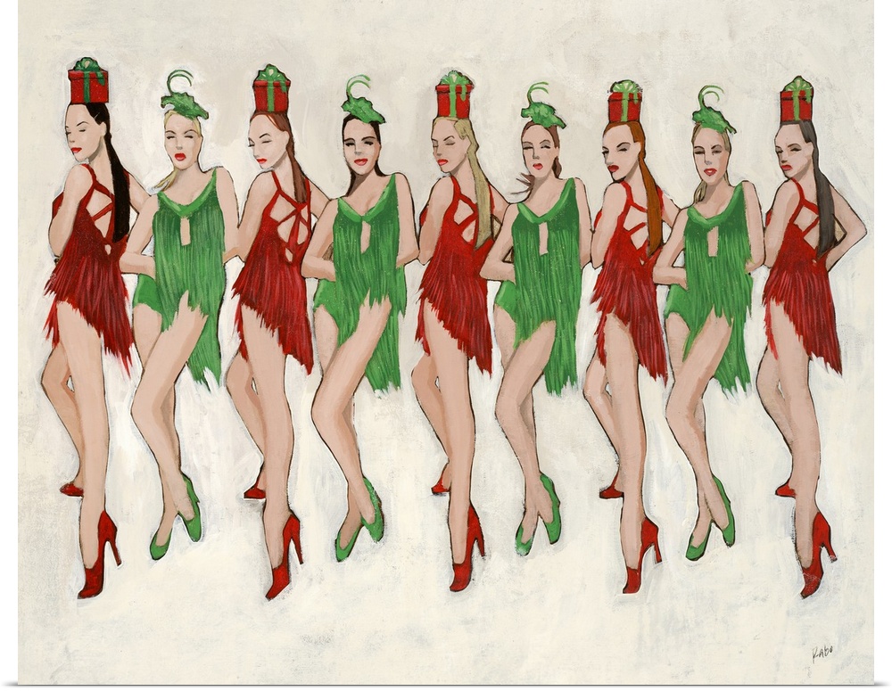 Nine sultry dancers in fabulous Christmas outfits line up in this sophisticated interpretation of the ninth verse of the c...