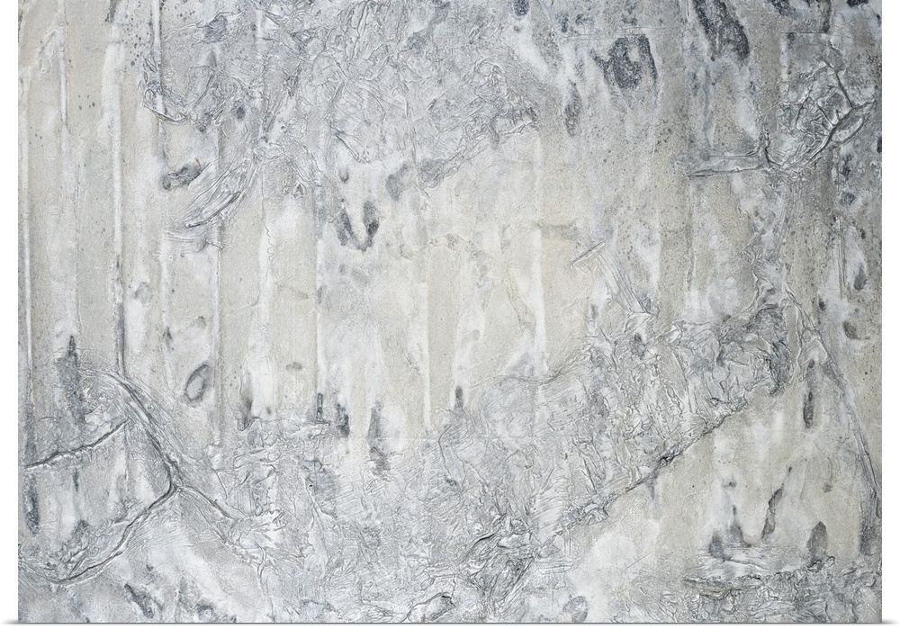 A contemporary abstract painting using neutral tones in textural forms.