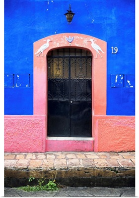 19e Door and Blue Wall