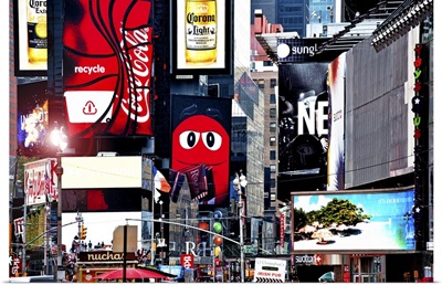 Advertisements in Times Square