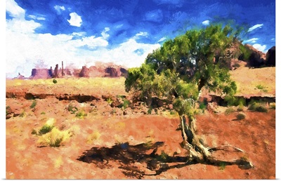 Alone in the Desert, Wild West Painting Series