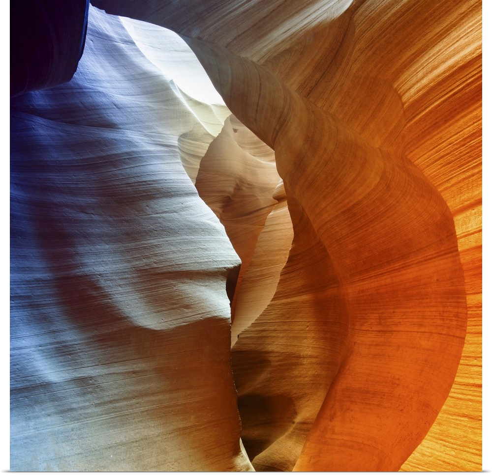 The stunning natural curves and edges of Antelope Canyon.