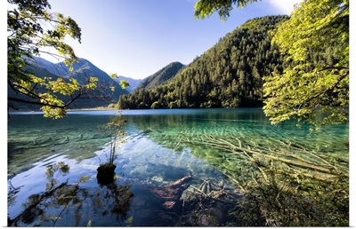 Beautiful Lake in the Jiuzhaigou National Park