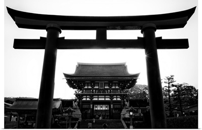 Black And White Japan Collection - Black Torii Temple
