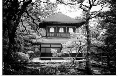 Black And White Japan Collection - Ginkakuji Temple Kyoto