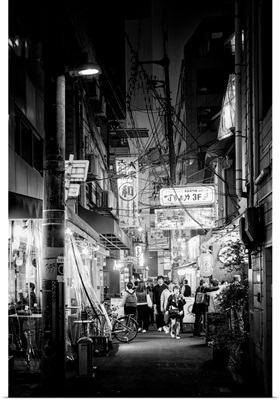 Black And White Japan Collection - Night Street Scene II
