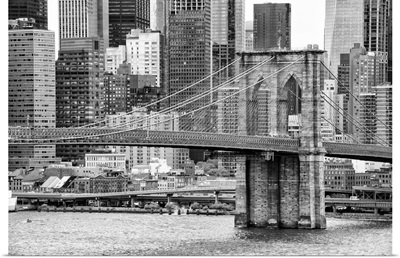 Black And White Manhattan Collection - Brooklyn Bridge