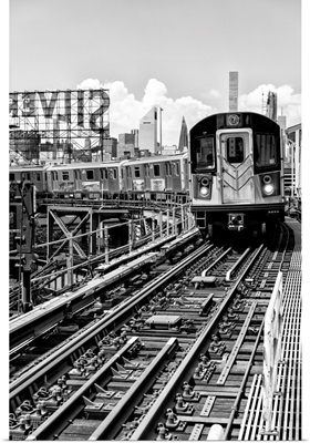 Black And White Manhattan Collection - Line 7 Queens
