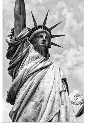 Black And White Manhattan Collection - Statue Of Liberty