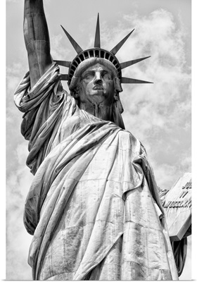 Black And White Manhattan Collection - The Statue Of Liberty II