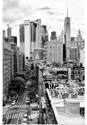 Black And White Manhattan Collection - View Of The Roofs