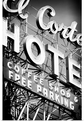 Black And White Nevada Collection - Vegas Hotel Sign