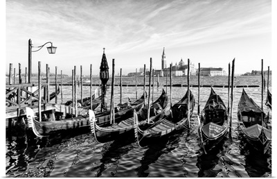 Black Venice - Gondolas For San Giorgio Maggiore
