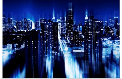 Blue Night, Manhattan - Urban Stretch Series