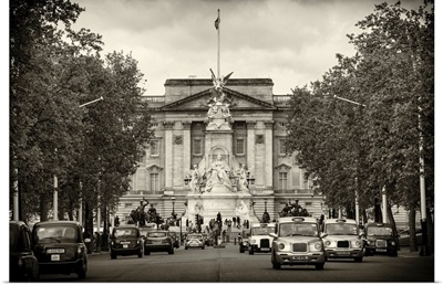 Buckingham Palace and Black Cabs, London