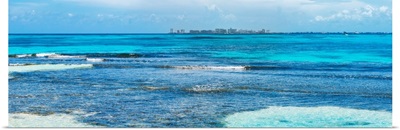 Caribbean Coastline overlooking Cancun