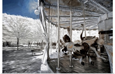 Carousel in Paris I, Oil Painting Series