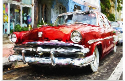 Classic American Car, Oil Painting Series