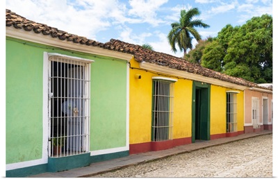 Cuba Fuerte Collection - Colorful Street Scene in Trinidad