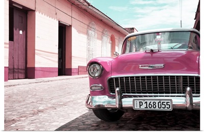 Cuba Fuerte Collection - Cuban Pink Car in the Street