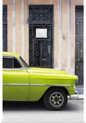 Cuba Fuerte Collection - Lime Green Classic Car