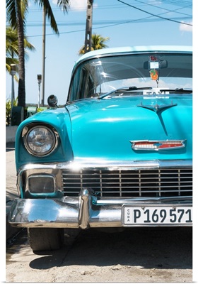Cuba Fuerte Collection - Turquoise Chevy Classic Car
