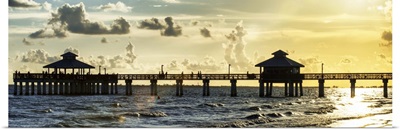 Fishing Pier, Fort Myers Beach at Sunset