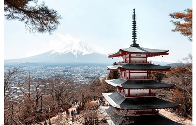 Japan Rising Sun Collection - Mt. Fuji with Chureito Pagoda