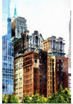 Manhattan Buildings III, NYC Painting Series